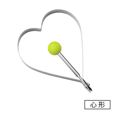 Sutirštinto nerūdijančio plieno kiaušinių kepimo mašinos modelis, meilės kiaušinių kepimo forma, kiaušinių kepimo žiedas, keptų kiaušinių šlifavimo įrankis