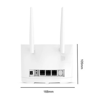 4G WiFi рутер 300Mbps 4G рутер Безжичен модем Външни антени със слот за SIM карта Интернет връзка Широко покритие