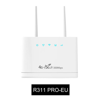 4G WiFi maršrutizatorius 300Mbps 4G maršrutizatorius belaidžio modemo išorinės antenos su SIM kortelės lizdu Interneto ryšys platus aprėptis