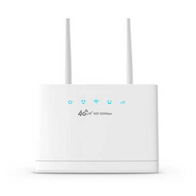 4G WiFi maršrutizatorius 300Mbps 4G maršrutizatorius belaidžio modemo išorinės antenos su SIM kortelės lizdu Interneto ryšys platus aprėptis