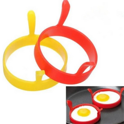 1 τεμ. ομελέτα πρωινού Καλούπια αυγών Τηγανητά Τηγανίτες με δαχτυλίδι αυγών σιλικόνης Τροφίμων Εργαλεία μαγειρέματος DIY Καλούπια αυγών Γάτζετ κουζίνας