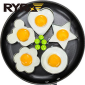 Nerūdijančio plieno kiaušinių gruzdintuvė 5 stiliaus nepridegantis keptuvėje keptų kiaušinių modelis Artefakts Širdies formos virtų kiaušinių ryžių rutuliukų formavimo virtuvės įrankis