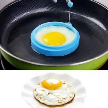 Νέα σιλικόνη τηγανητό αυγό τηγανίτα με δαχτυλίδι ομελέτα τηγανητό αυγό Στρογγυλή φόρμα αυγών για μαγείρεμα Πρωινό τηγάνι Κουζίνα φούρνου