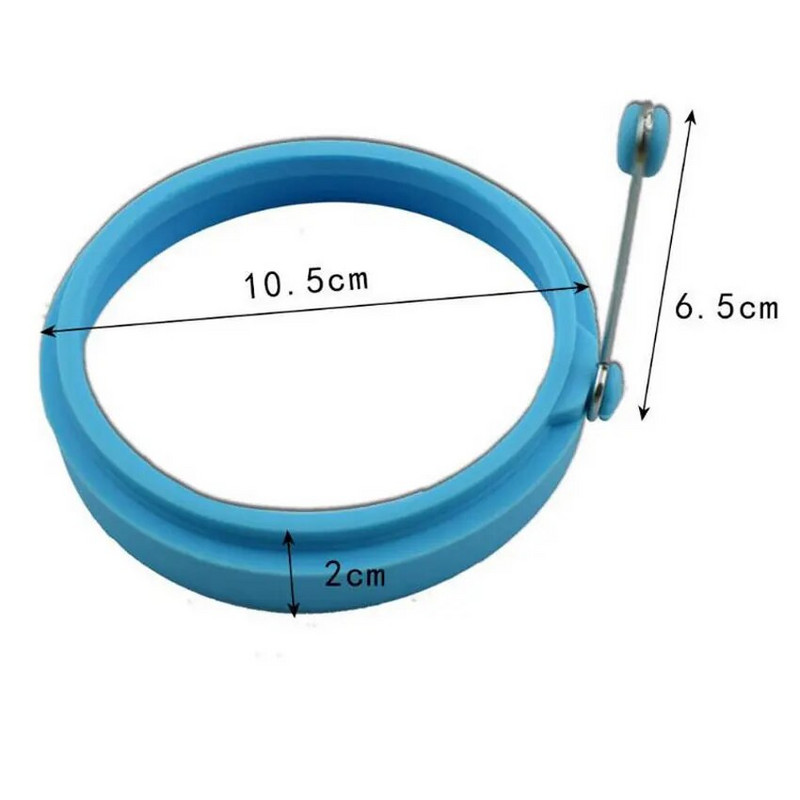 Új szilikon tükörtojás palacsinta gyűrű omlett tükörtojás kerek formáló tojásforma reggeli főzéshez Serpenyő sütő konyha