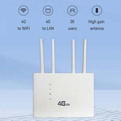 4G vezeték nélküli router 150Mbps hálózati modem 4G Wifi router SIM-kártyával Hordozható CPE vezeték nélküli mobil Wi-fi hotspot hálózati modem