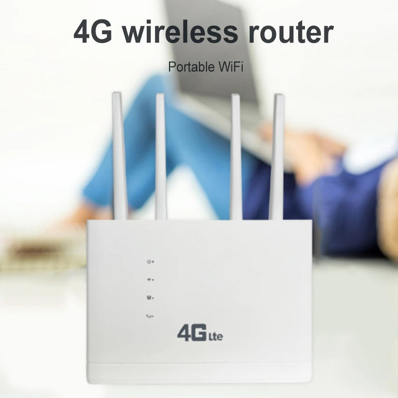 4G bezvadu maršrutētājs 150Mbps tīkla modems 4G Wifi maršrutētājs ar SIM karti Pārnēsājams CPE bezvadu mobilais Wi-Fi tīklāja tīkla modems