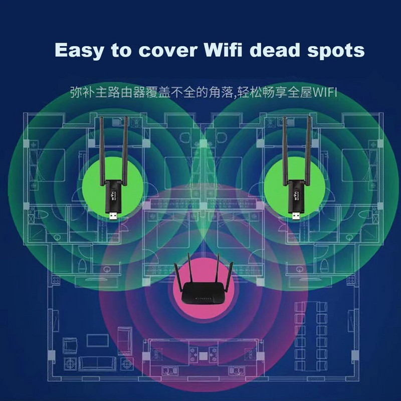USB WiFi atkārtotājs bezvadu paplašinātājs maršrutētājs WiFi signāla pastiprinātājs pastiprinātājs liela attāluma Wi-Fi atkārtotāja piekļuves punkts