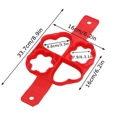 Kiaušinių blynų žiedas Nelipnus blynų kepimo formelės silikoninės kiaušinių viryklės keptų kiaušinių formavimo omleto formos, skirtos virtuvės kepimo reikmenims