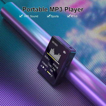 Φορητό HiFi MP3 Player Bluetooth 5.0 Music Stereo Speaker Mini MP4 Αναπαραγωγή βίντεο με οθόνη TFT TYPE-C Φόρτιση, χωρίς κάρτα