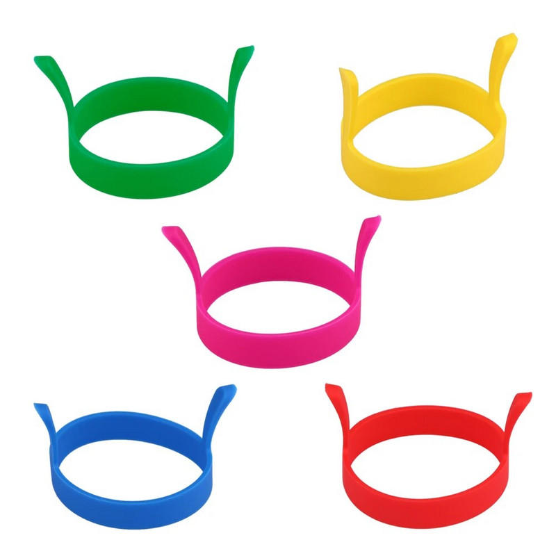 Silikoninės pusryčiams keptų kiaušinių formelės Nelipnios apvalios formos kiaušiniai pelėsiui atsparus karščiui Daugiafunkcis kūrinys, skirtas kepti kepimui