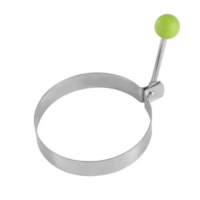 Kūrybiška nerūdijančio plieno kiaušinių gruzdintuvė su kelių formų kiaušinių formomis su nepridegančiu kepimo įrankiu rankena