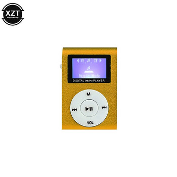 Метална щипка с екран MP3 музикален плейър Мини преносима щипка MP3 Студентски Walkman MP3 НОВО