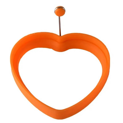 Pusryčių omletas Keptų kiaušinių formos Silikono apvalios širdies formos Blynų gaminimas „Pasidaryk pats“ Įrankiai Kepimo kiaušinių formoms Virtuvės įrankiai