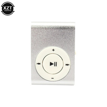 Прост моден преносим MP3 плейър Мини метална скоба MP3 плейър Водоустойчив спортен MP3 музикален плейър с TF карта Walkman MP3