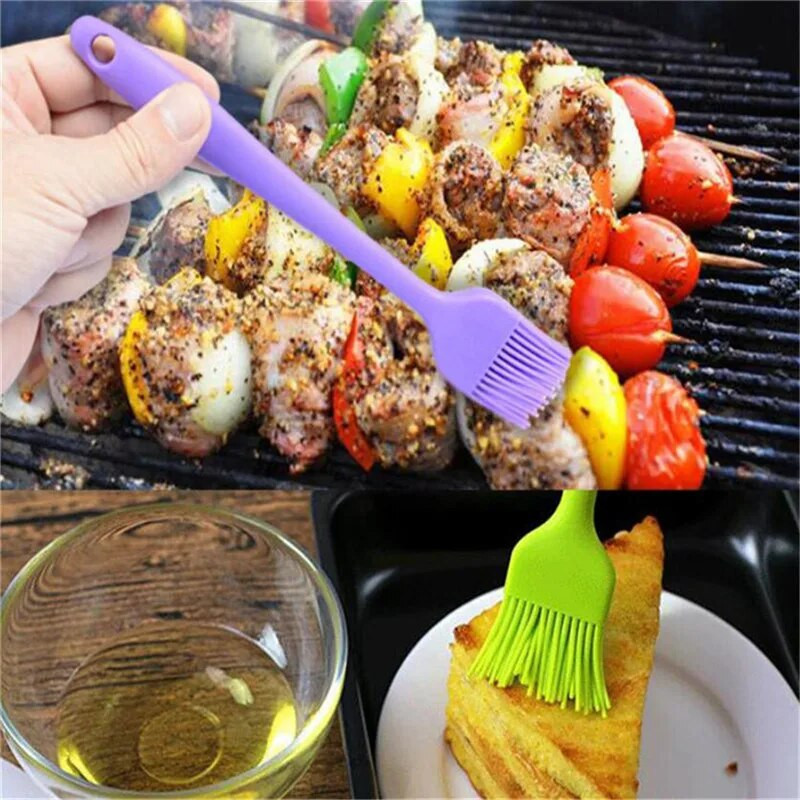 1 vnt. silikoninis konditerijos šepetėlis su alyvuogių šepečiais pyragams Duonos sviestas Kepimo įrankiai Virtuvės BBQ kepsninių šepetėlis aliejuje kremas kepimui