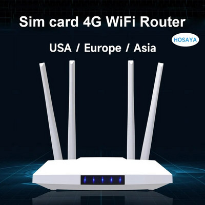4G рутер SIM карта WiFi 4G CPE Hotspot антена 32 потребителя RJ45 WAN LAN LTE 4G модем