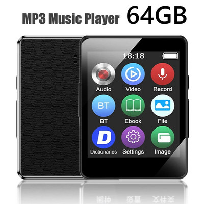 8/16/32/64GB prijenosni MP3 player 1.8 inčni zaslon Bluetooth-kompatibilan 5.0 Mini MP4 video reprodukcija s FM radiom/snimanje/E-knjiga