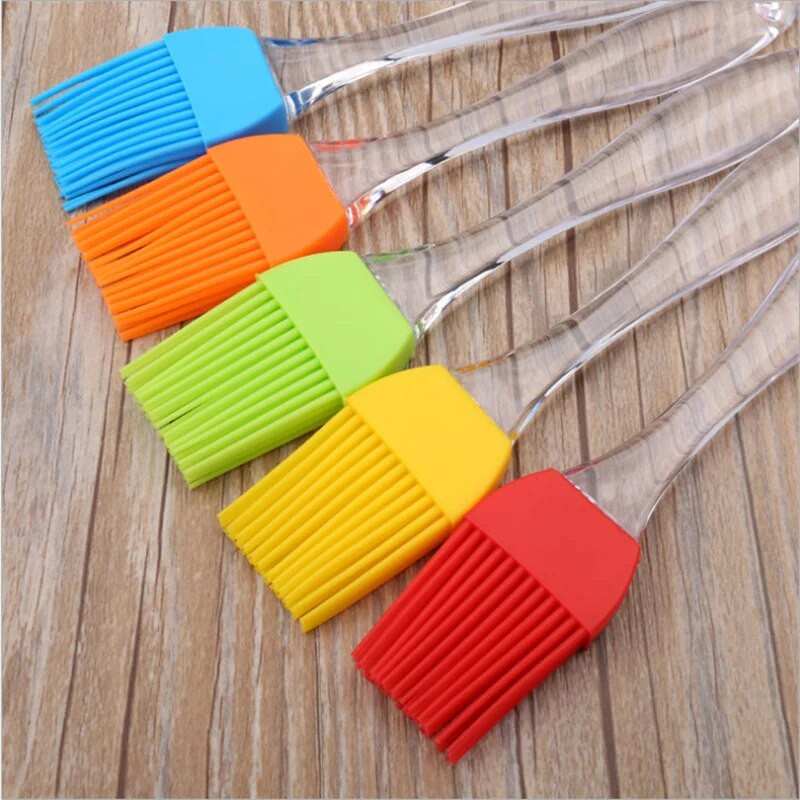 Silikoninė mentele kepsninės kepimo šepetėlis kepimo BBQ karščiui atsparus aliejui pagardų šepečiai Baro pyragų kepimo įrankiai virtuvės priedai