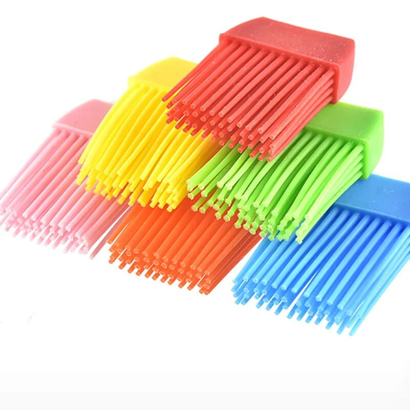 Silikoninė mentele kepsninės kepimo šepetėlis kepimo BBQ karščiui atsparus aliejui pagardų šepečiai Baro pyragų kepimo įrankiai virtuvės priedai