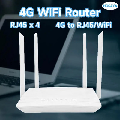 4G wifi router CPE SIM kártya Hotspot CAT4 32 felhasználó RJ45 WAN LAN vezeték nélküli modem LTE router