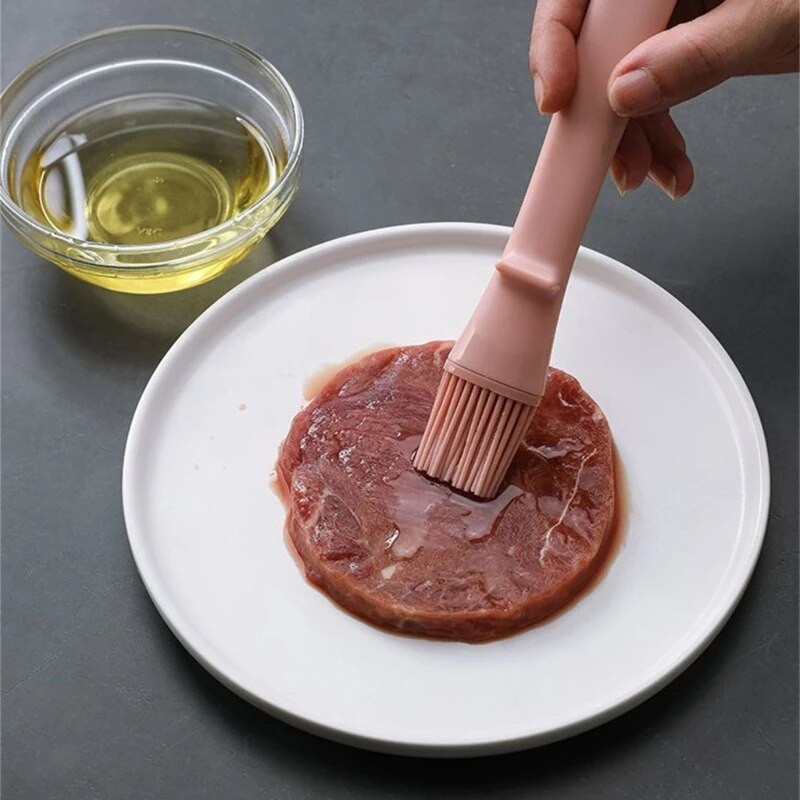 Patvarus kepimo šepetys Silikoniniai konditerijos šepečiai Aliejaus teptukas Kepimo įrankiai Kepimo teptukas, tinkamas kepimui ir konditerijos gaminiams gaminti