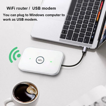 Δρομολογητής 4G Ασύρματο μόντεμ lte wifi Router κάρτας Sim MIFI hotspot τσέπης ενσωματωμένη μπαταρία φορητό WiFi