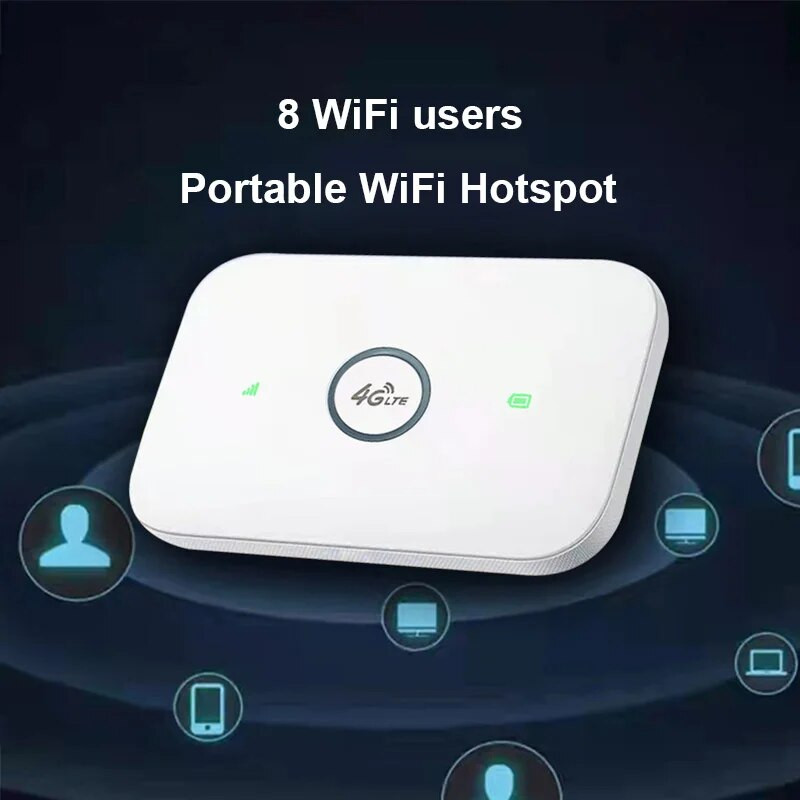4G maršrutētājs Bezvadu lte wifi modems Sim kartes maršrutētājs MIFI kabatas tīklājs iebūvēts akumulators pārnēsājams WiFi