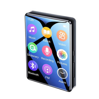 Преносим MP3 плейър Bluetooth HiFi стерео музикален плейър Мини MP4 видео възпроизвеждане с LED екран FM радио запис за Walkman