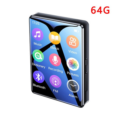 Prijenosni MP3 player Bluetooth HiFi stereo glazbeni player Mini MP4 video reprodukcija s LED zaslonom FM radio snimanje za Walkman