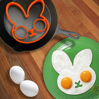 Форми за готвене Глава на клоун Забавен дизайн Устойчив материал Творческо готвене Универсален Лесен за почистване Силиконова форма за яйца Форма за пържени яйца