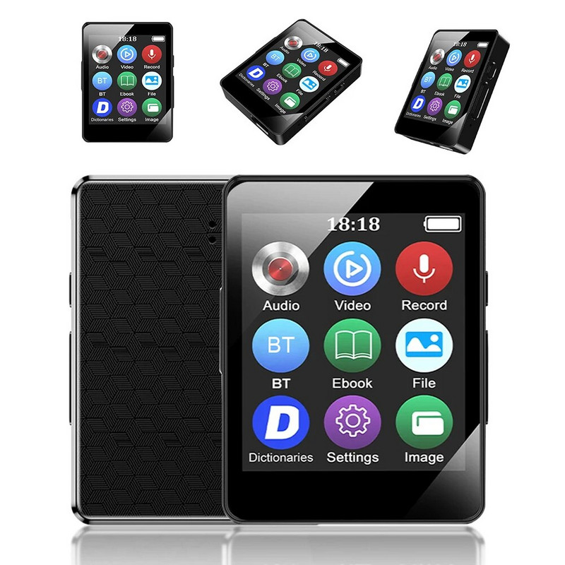 8/16/32/64GB MP3 glazbeni uređaj HiFi Bluetooth kompatibilan 5.0 glazbeni stereo zvučnik 1,8 inčni zaslon Sportski MP3 uređaj Poklon za djecu