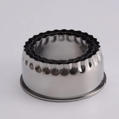 Apvalios/gėlės formos tešlos pjaustymo įrankis virtuvės prietaisai nerūdijančio plieno koldūnai pjaustytuvas Nešiojami koldūnai įvyniokliai formelės