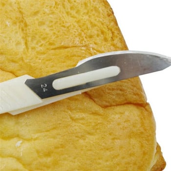 Нож за рязане на багет Практичен европейски нож за хляб Инструменти за рязане Резачка за сладкиши с острие от въглеродна стомана PP дръжка