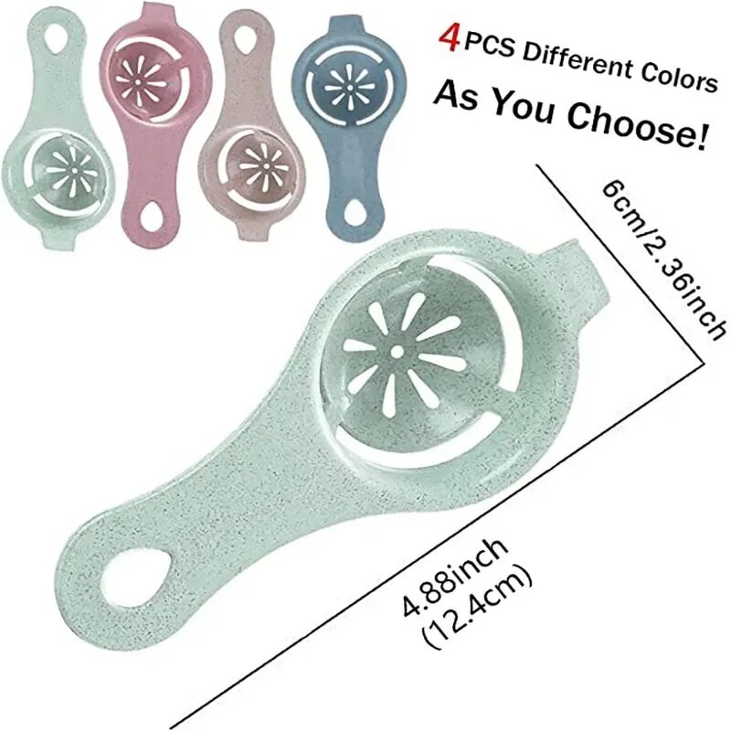 Virtuvės įtaisai Kepimo kiaušinių skyriklis trynių separatorius ir skaidraus trynio įrankiai Kiaušinio stiebo separatorius Balto ir trynio filtras