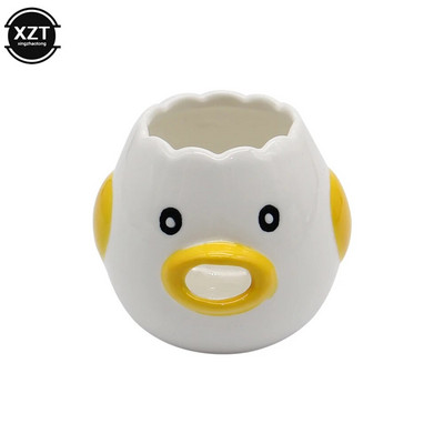 Kiaušinių baltymo trynio atskyrimo įrankis Vištienos kiaušinio trynio baltymo atskyriklis Keramika Keramikos animacinių filmų vištienos kiaušinių separatorius Virtuvės įtaisai