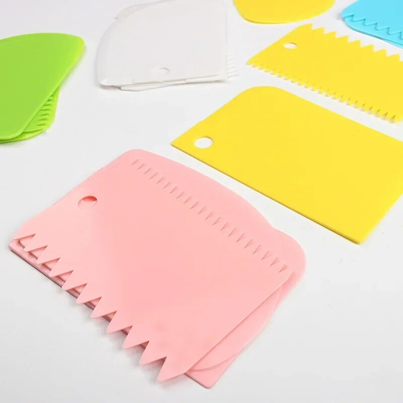 3 τμχ Ξύστρα κέικ Πλαστικά εργαλεία ψησίματος Πλαστική κρέμα ξύστρα κρέμα κέικ κόφτης ζύμης ψησίματος Αξεσουάρ κουζίνας Gadgets κουζίνας