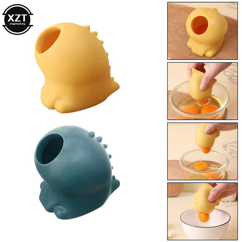 Szilikon tojásfehérje-leválasztó Tojásleválasztó Tojássárgája Protein Automata szűrős Sütőeszközök Háztartási Főzés Konyhai Kiegészítők