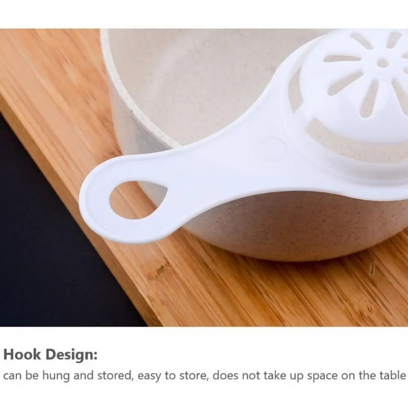 1vnt „pasidaryk pats“ kiaušinio trynio baltymo skyriklis, kiaušinių skirstytuvas Virtuvės kiaušinių kepimo įrankiai Virtuvės įtaisai Filtruoti kiaušinių atskirtuvą Virtuvės priedai