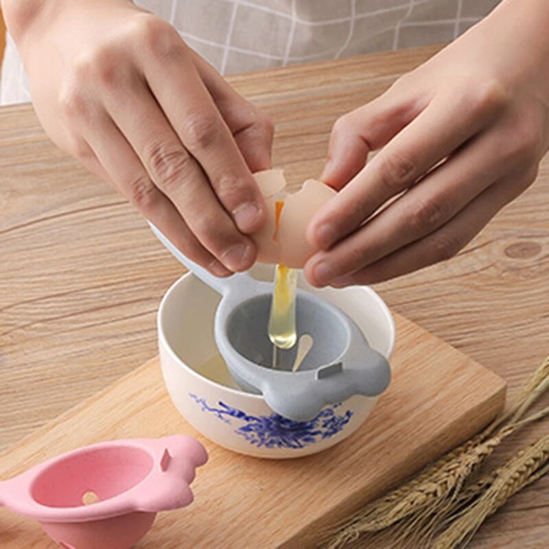 3 vnt Kiaušinio baltymo trynio skirstytuvai Daugiafunkciniai Paprasti Patogūs Kiaušinių Skysčio Filtras Kiaušinių skirstytuvas Virtuvės įtaisai Įrankiai