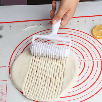 Κόφτης ζύμης 6 ρόδων από ανοξείδωτο ατσάλι Noodles Pizza Bread Divide Μαχαίρι Κουζίνας Ρυθμιζόμενο ρολό δαντέλας Εργαλεία ψησίματος