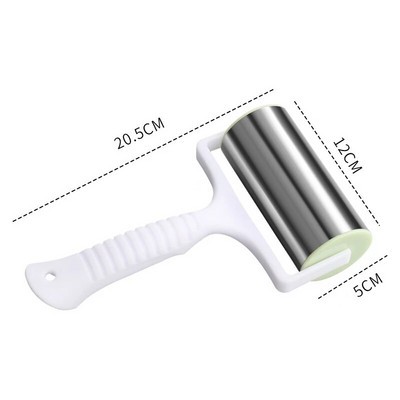 6 ratai nerūdijančio plieno tešlos pjaustytuvas makaronai picos duonos daliklis peilis virtuvės reguliuojamas nėrinių volelis tešlos kepimo įrankiai