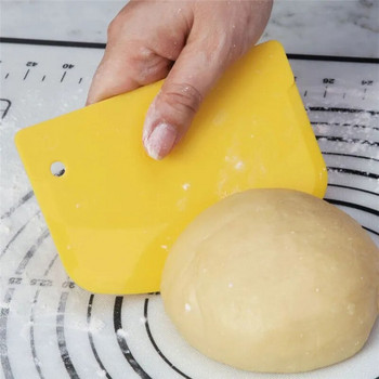 Гъвкав извит ръб Скрепер за тесто крем гладка мистрия за торта инструмент за печене на сладкиши скрепер за тесто кухненски нож за масло нож за тесто