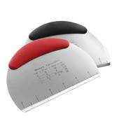 Ξύστρα/Κόφτης ζύμης πολλαπλών χρήσεων από ανοξείδωτο χάλυβα με μέτρηση