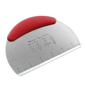 Ξύστρα/Κόφτης ζύμης πολλαπλών χρήσεων από ανοξείδωτο χάλυβα με μέτρηση