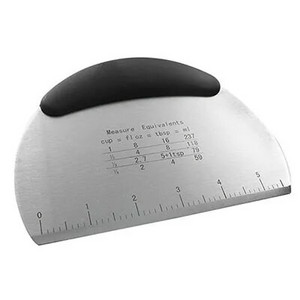 Ξύστρα/Κόφτης ζύμης πολλαπλών χρήσεων από ανοξείδωτο χάλυβα με μέτρηση