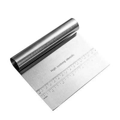 Ξύστρα/Κόφτης ζύμης πολλαπλών χρήσεων από ανοξείδωτο χάλυβα με μέτρηση