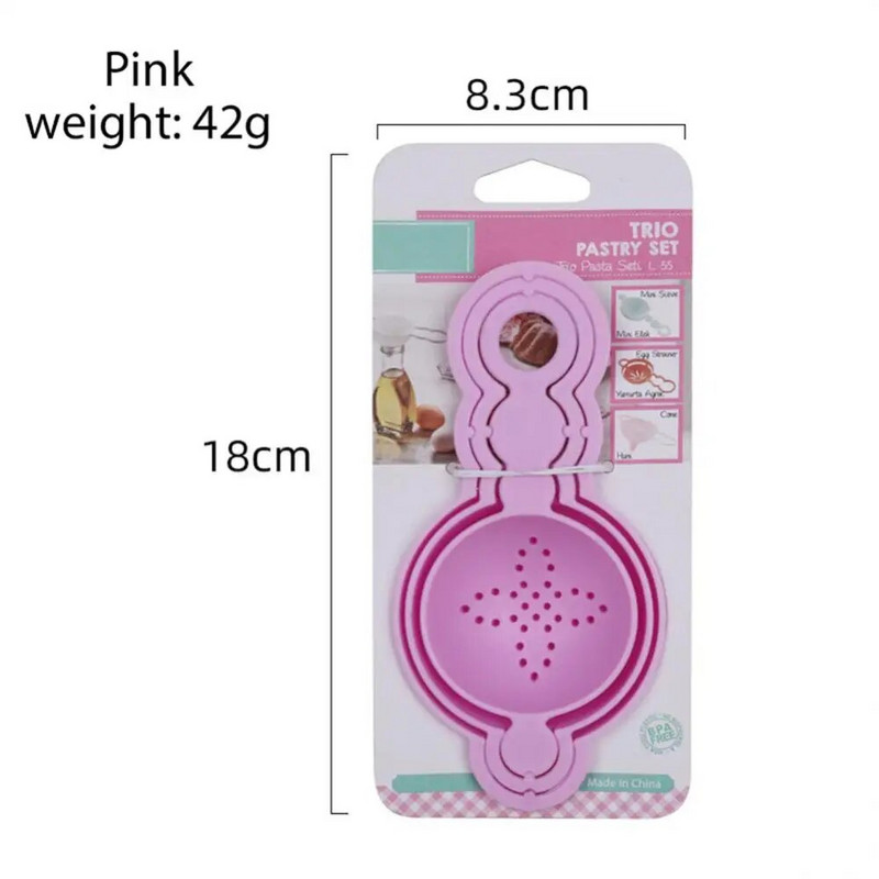 Baltymų kiaušinio trynio baltymų separatorius Sveikas ir aplinkai nekenksmingas lengvas plastikinis virtuvės įrankis stiebo kiaušinių separatorius