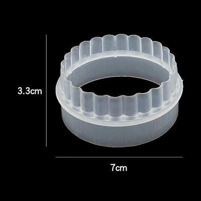 Plastikiniai apvalūs koldūnai įvyniokliai formelių rinkinys pjaustyklės formavimo įrankiai apvalūs sausainių tešlos įvynioklis tešlos pjaustymas maisto įrankis tešlos pjaustytuvas