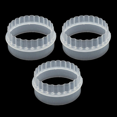 Plastikiniai apvalūs koldūnai įvyniokliai formelių rinkinys pjaustyklės formavimo įrankiai apvalūs sausainių tešlos įvynioklis tešlos pjaustymas maisto įrankis tešlos pjaustytuvas