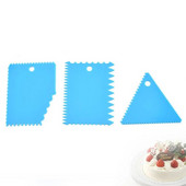 3 τεμάχια/σετ ξύστρα κέικ ζαχαρωτό μους κρέμας σπάτουλας Edge πιο απαλή φόρμα ζαχαροπλαστικής κοπής cupcake Εργαλεία διακόσμησης Ψητοπωλείο